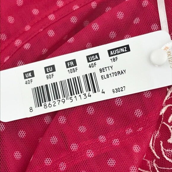 Elomi Betty Underwire Plunge Bra UK 40F US 40G EL8170 - Picture 12 of 15